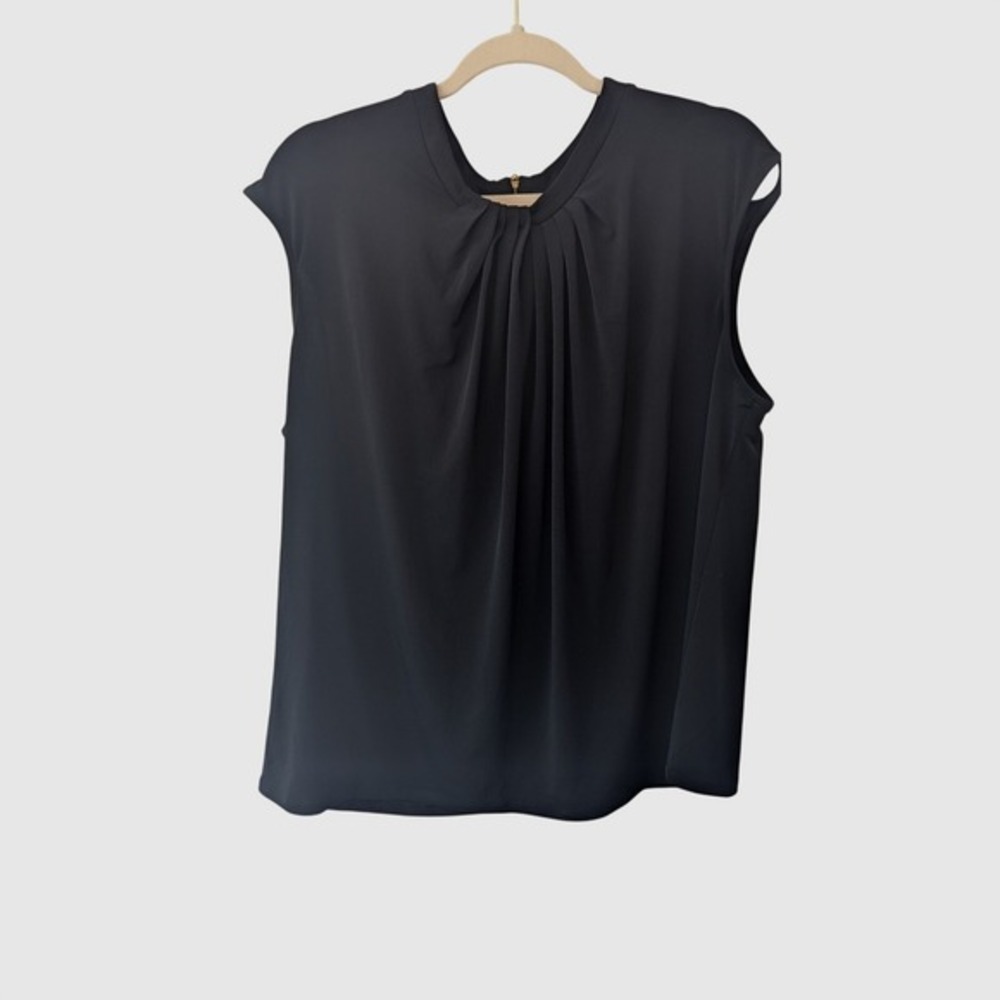 Liz Claiborne Women's Black‎ Sleeveless Top Blouse 0X Career Casual